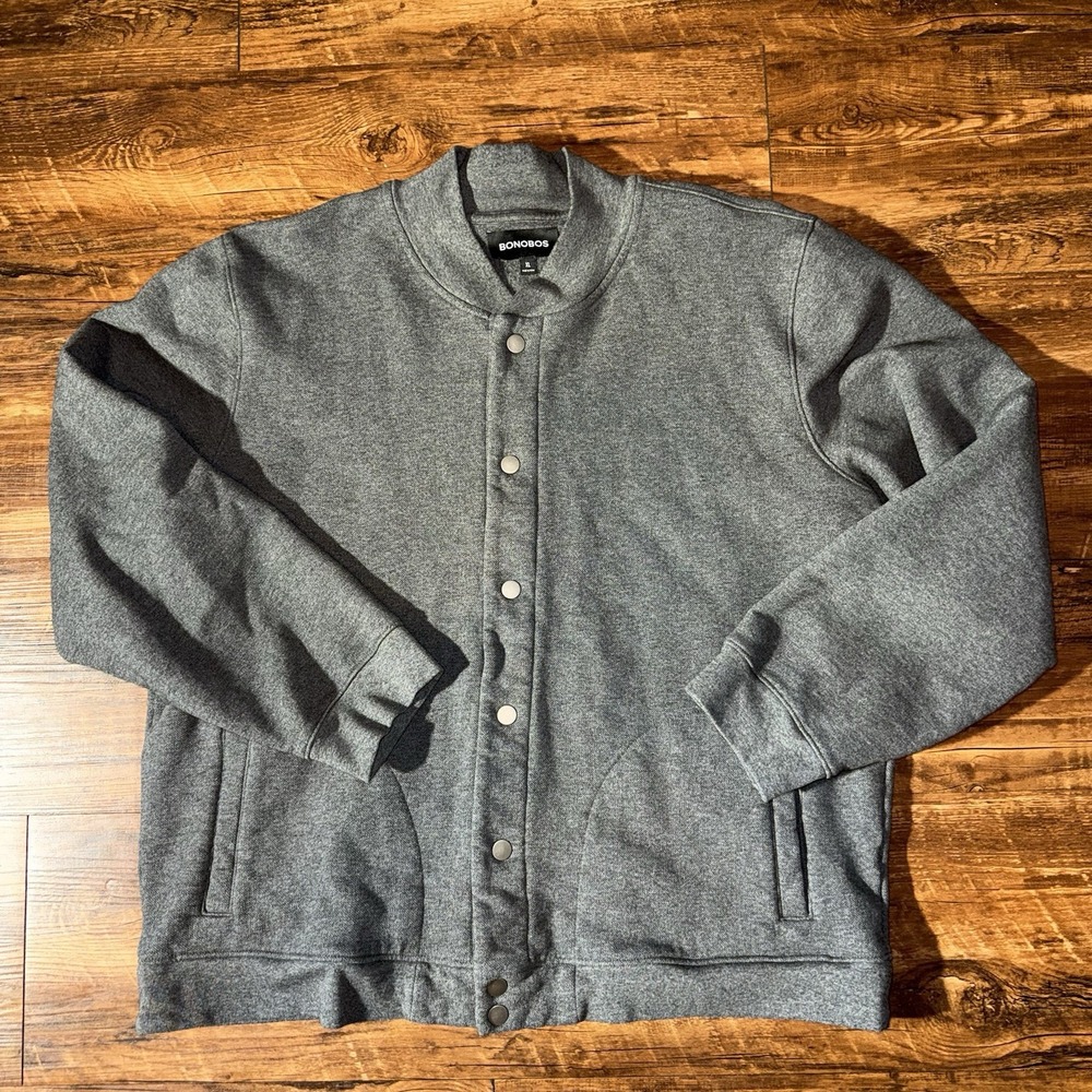 Bonobos Grey Men's XL Snap Button Up Jacket